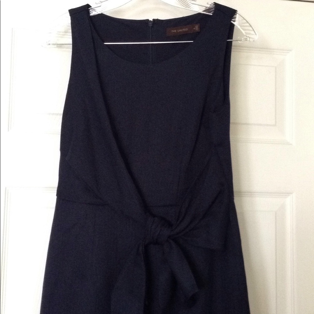 The Limited navy tie dress size 2
